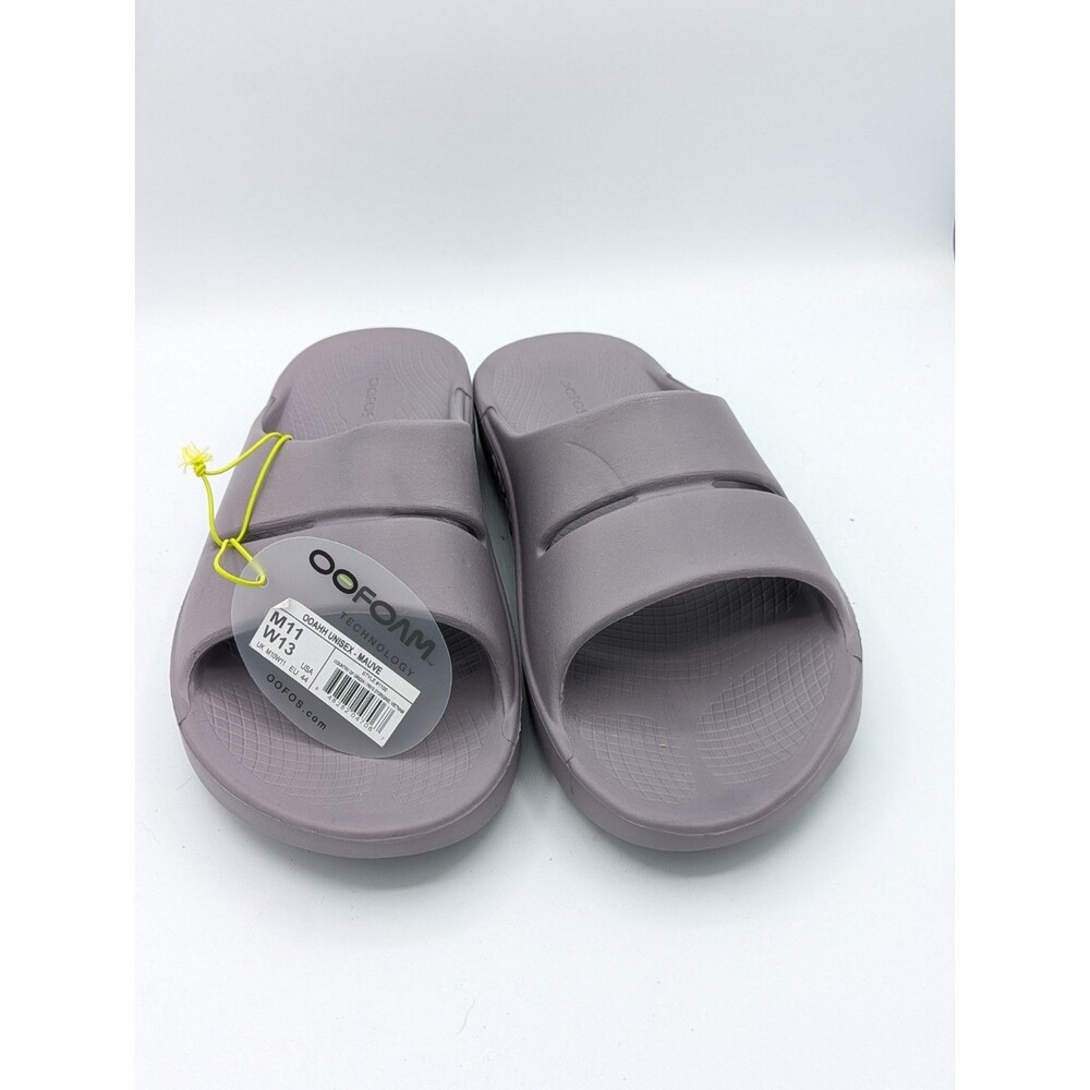 OOFOS OOahh Recovery Slides Mauve Purple Sandal Unisex Men 11 Women 13 NWT #1100
